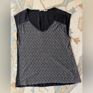 Three Dots mixed media Silk/knit L